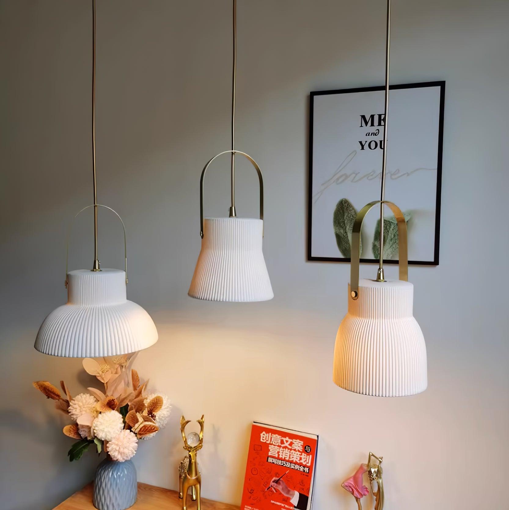 Keramische Ribvorm Hanglamp
