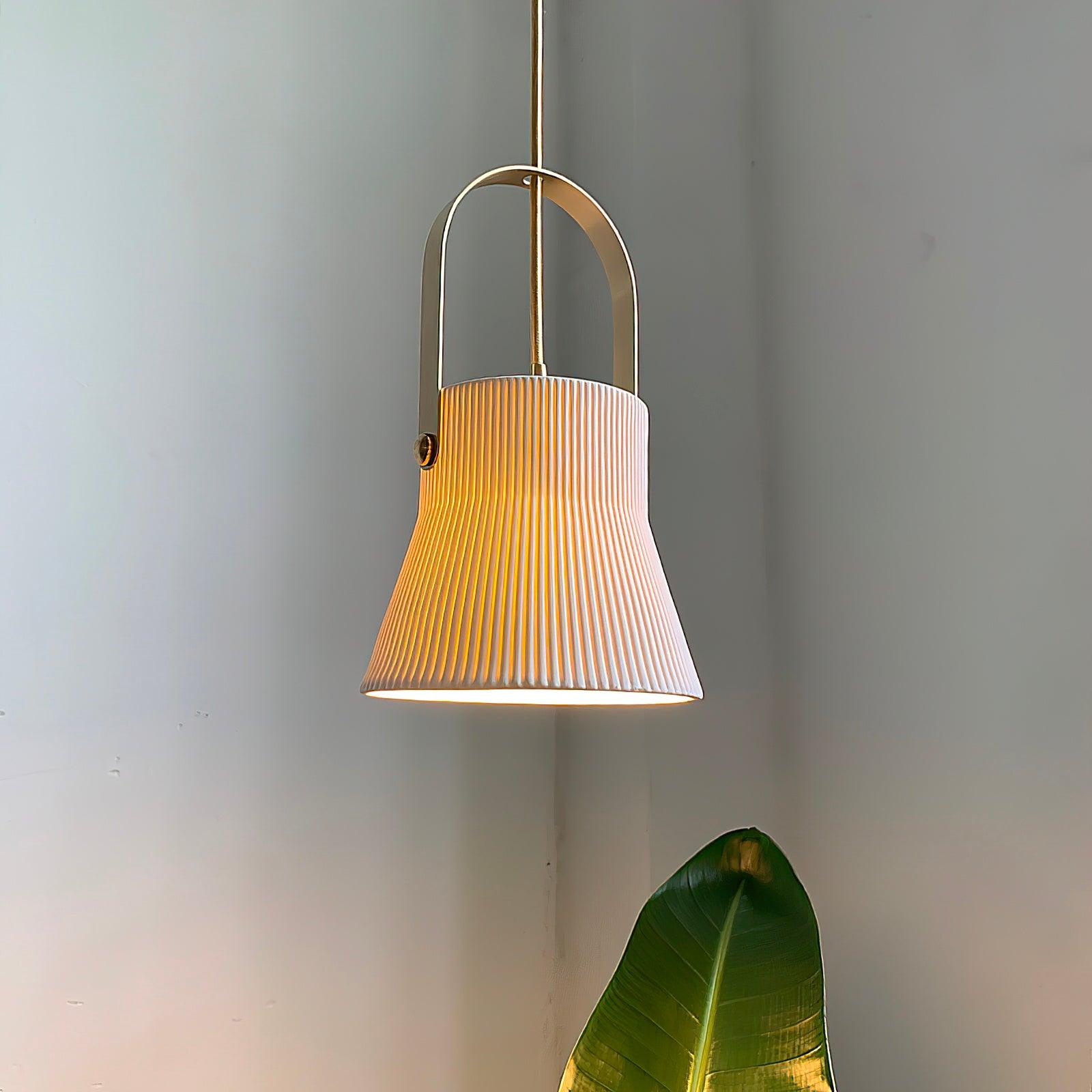 Keramische Ribvorm Hanglamp