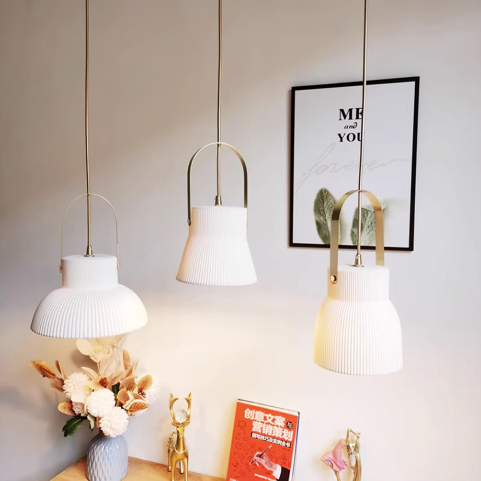 Keramische Ribvorm Hanglamp