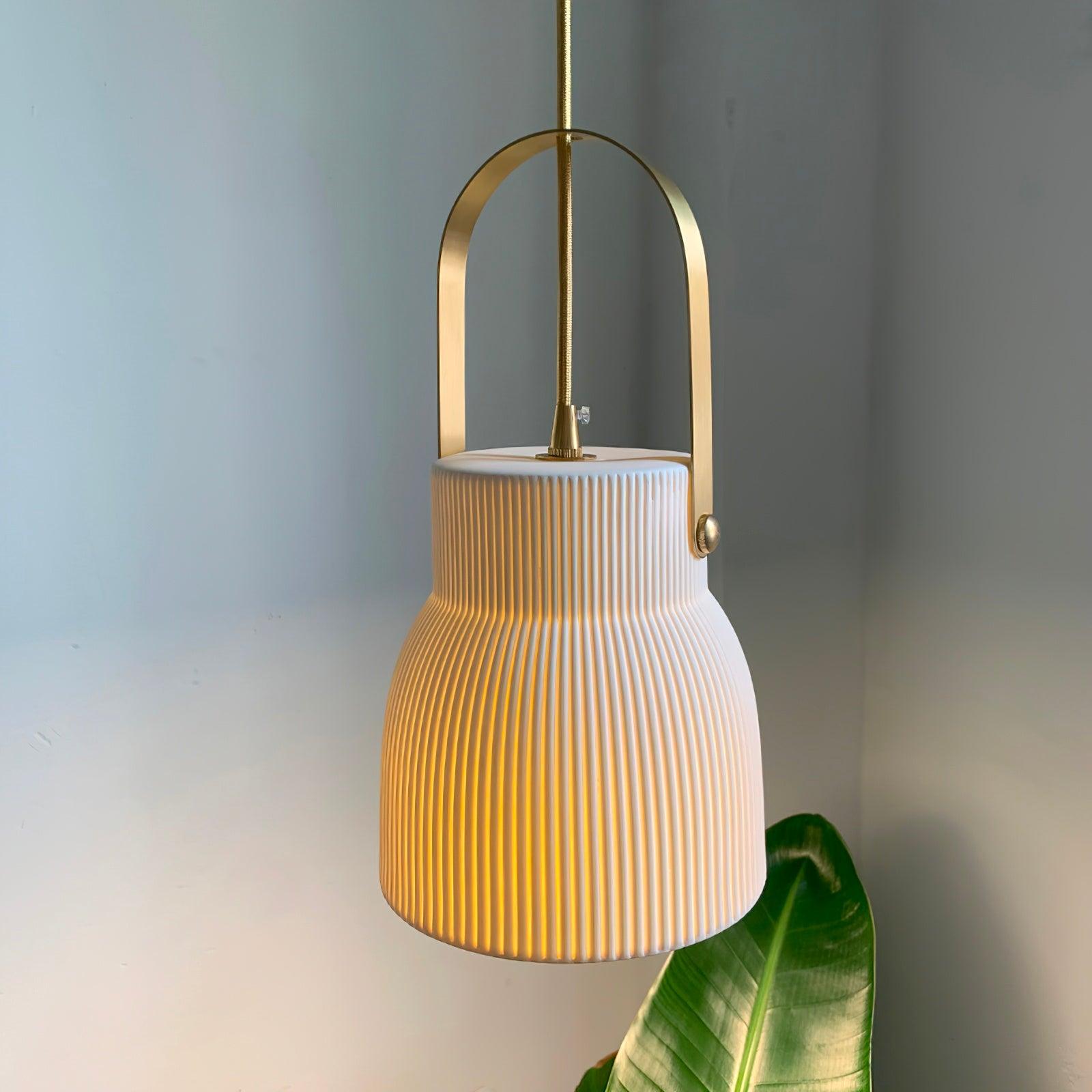 Keramische Ribvorm Hanglamp