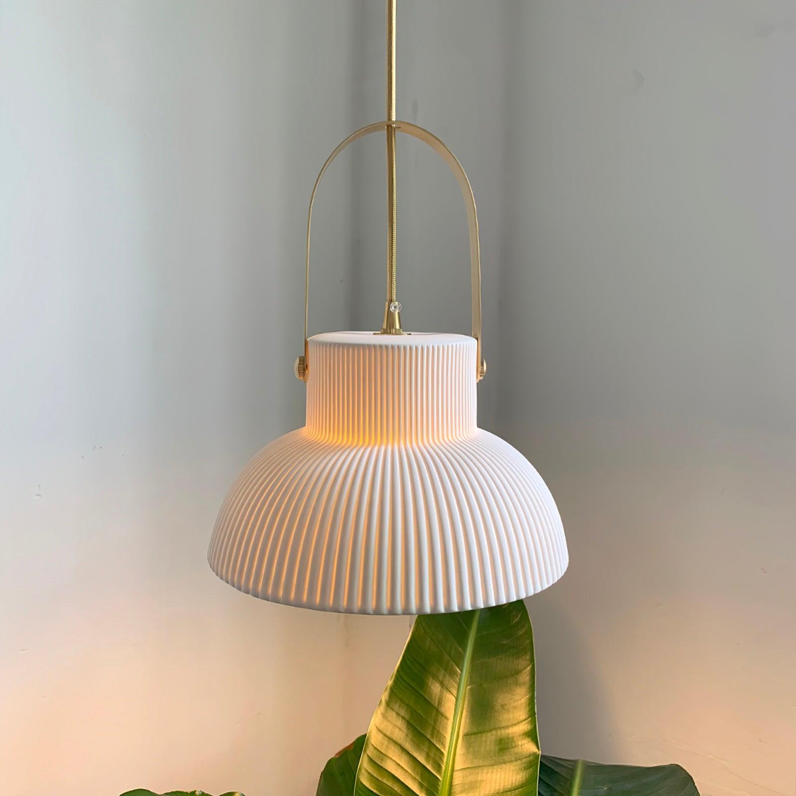 Keramische Ribvorm Hanglamp