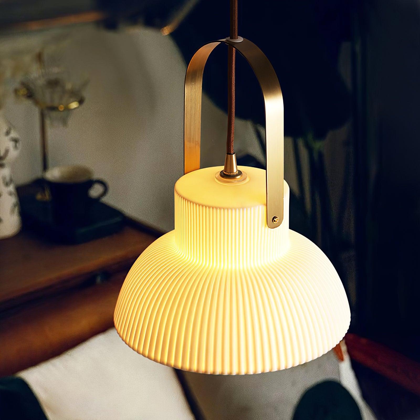 Keramische Ribvorm Hanglamp