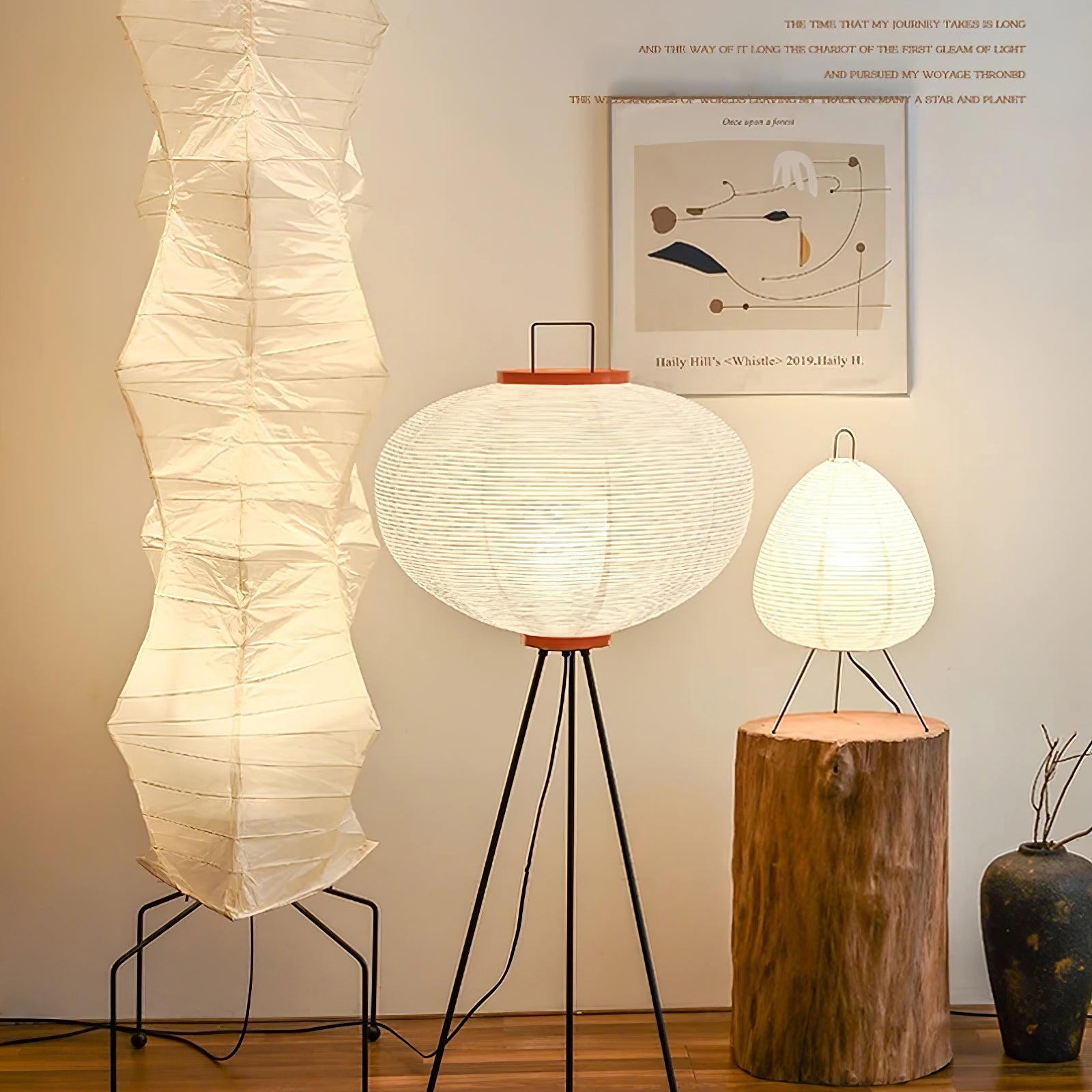 Lavon Rijstpapier Vloerlamp