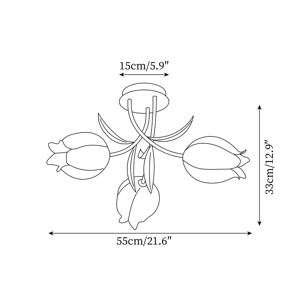 Forella Flower Plafondlamp