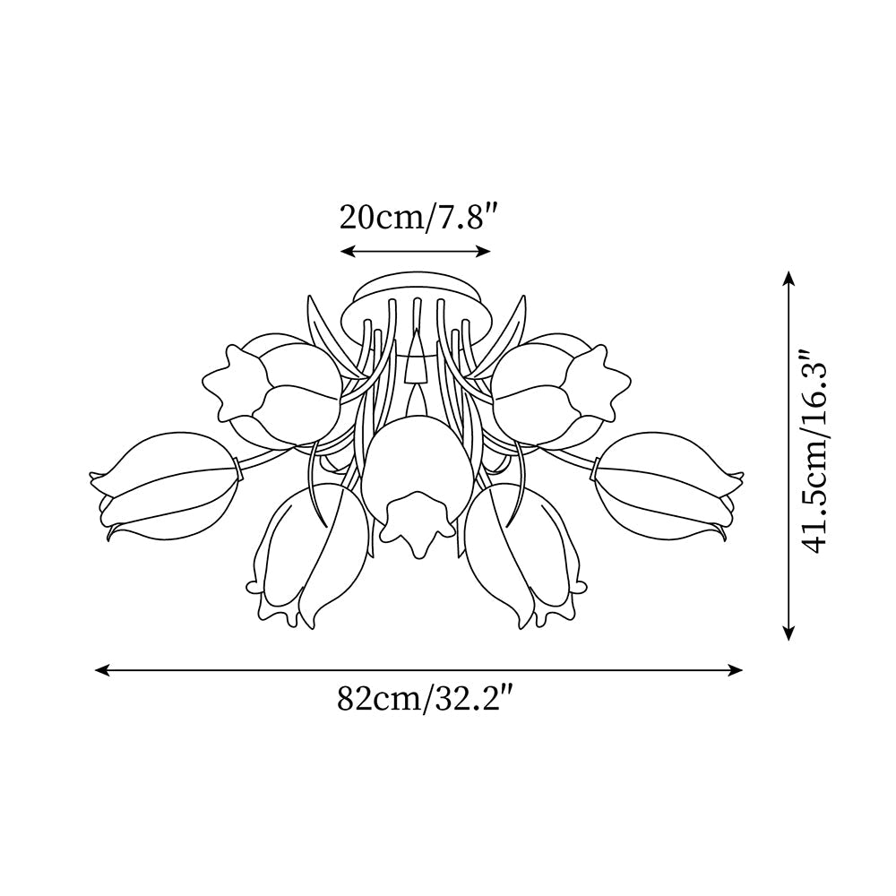 Forella Flower Plafondlamp