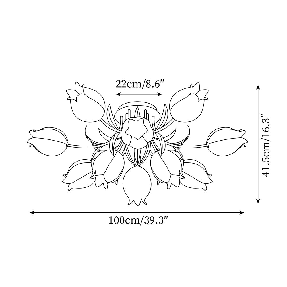 Forella Flower Plafondlamp