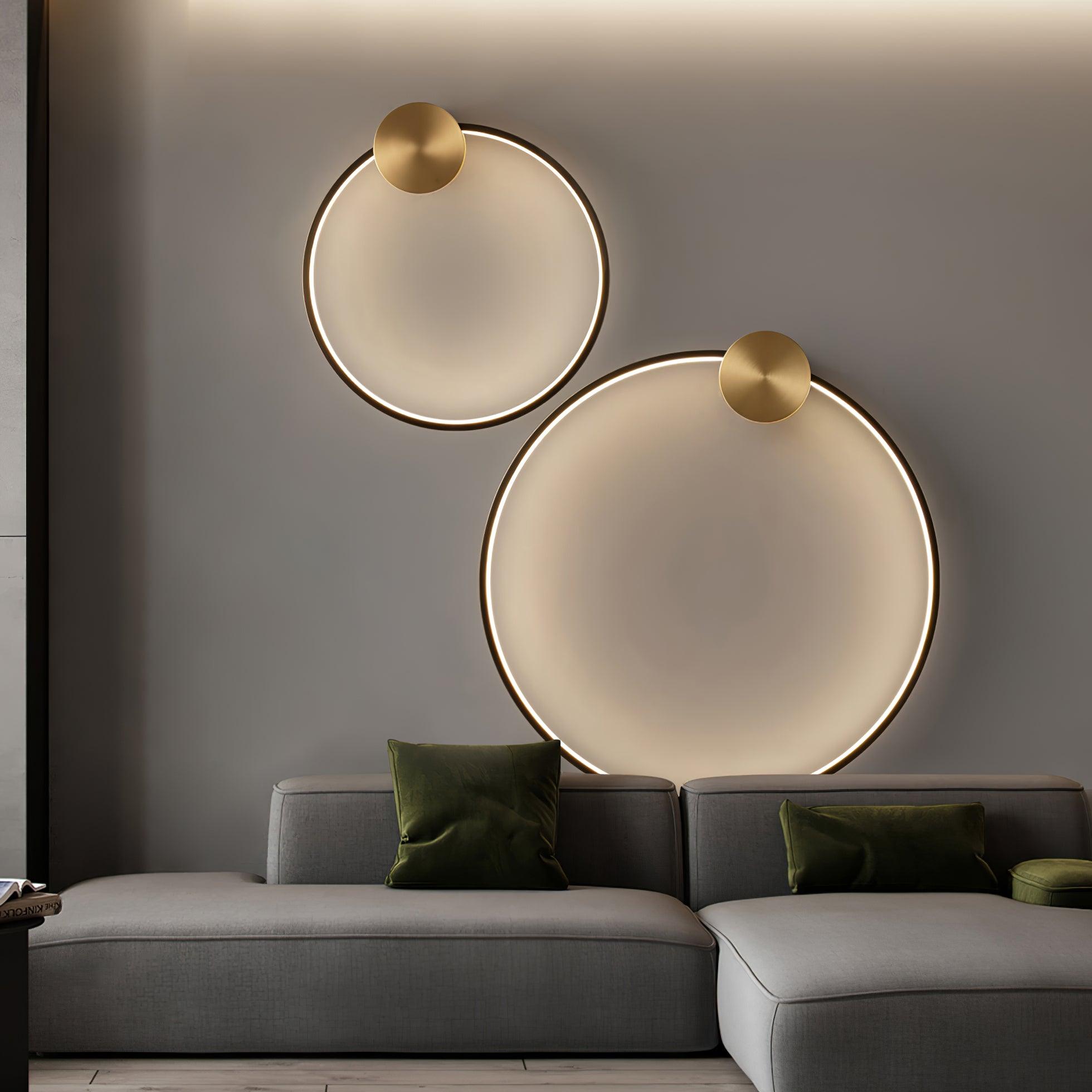 Ringled Arc Wandlamp