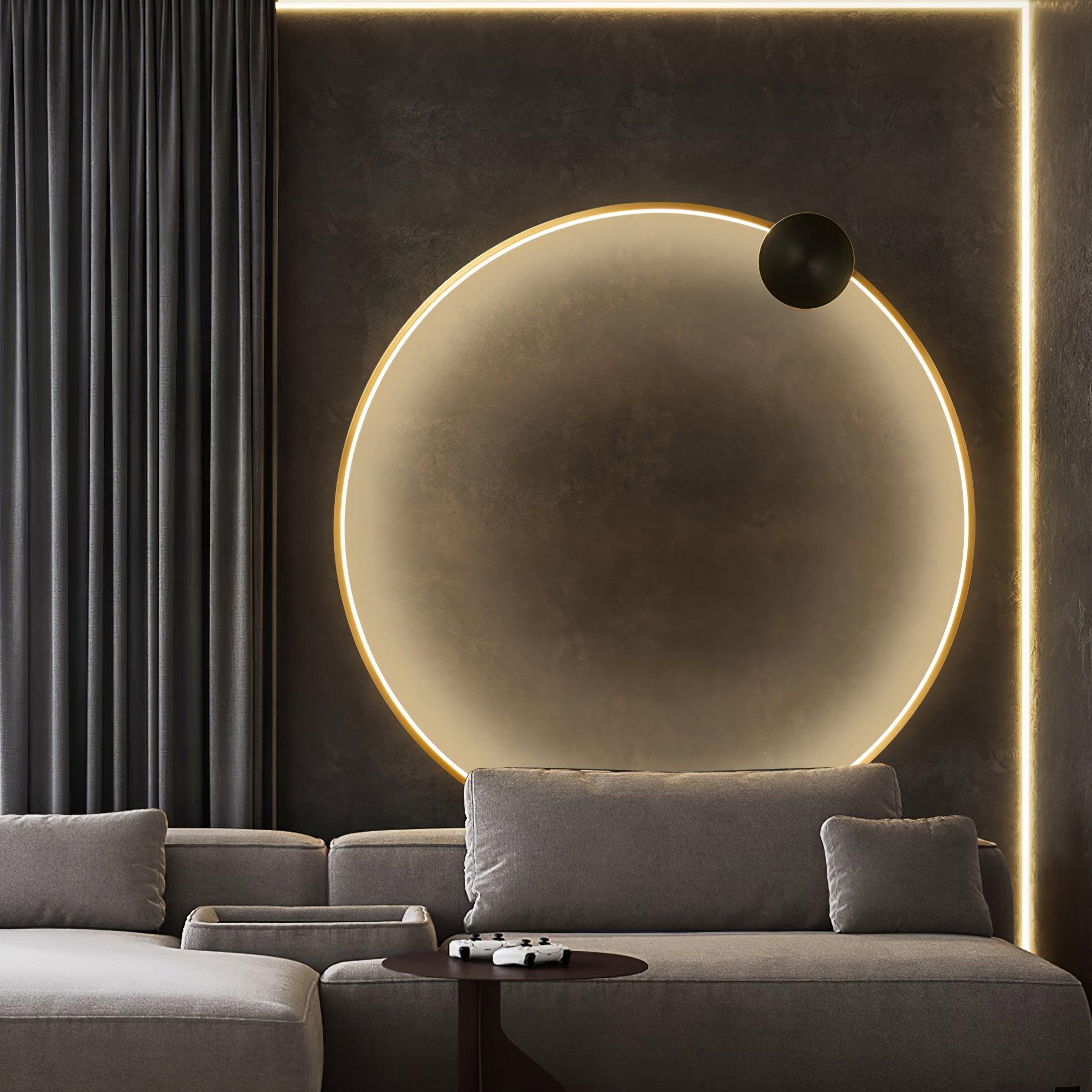 Ringled Arc Wandlamp