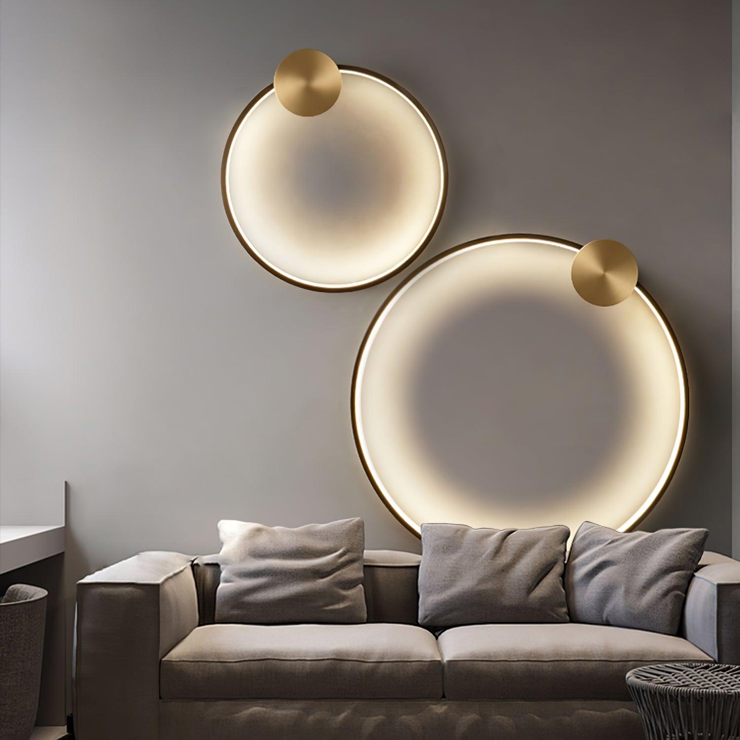 Ringled Arc Wandlamp