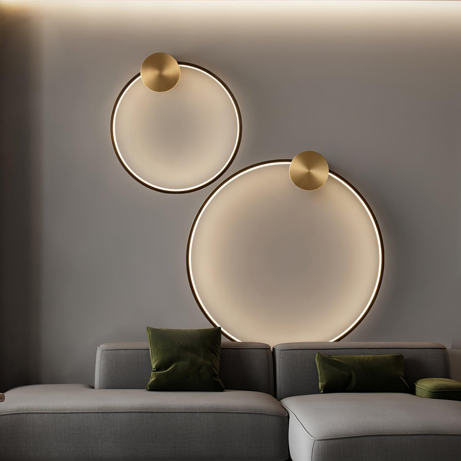 Ringled Arc Wandlamp
