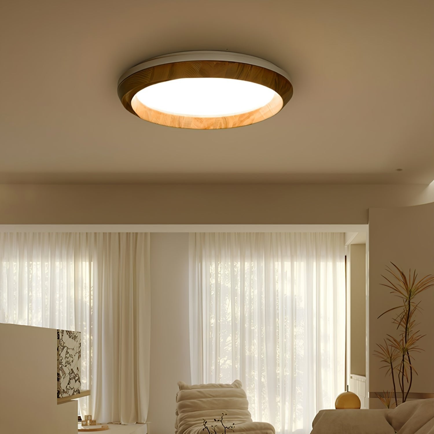 Belosca Lampada da Soffitto in Legno