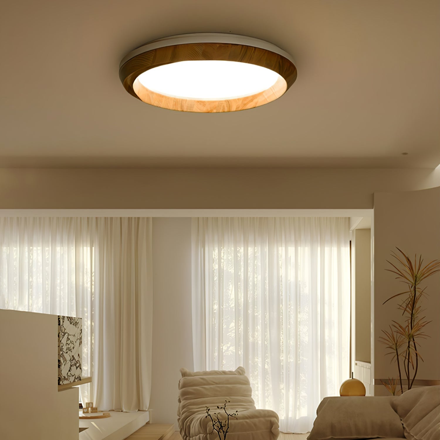 Belosca Lampada da Soffitto in Legno