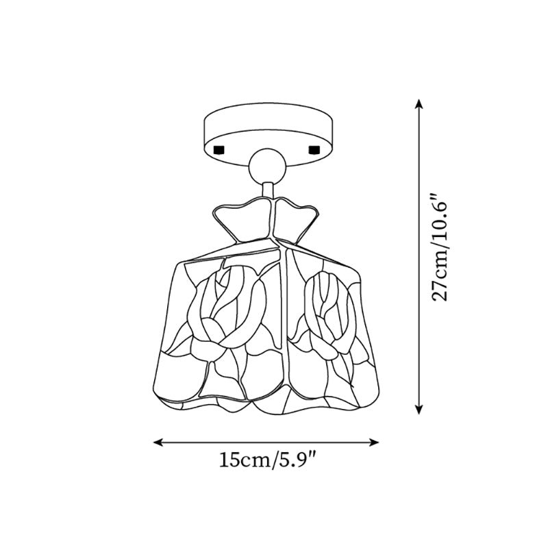 Raselis Tiffany Plafondlamp
