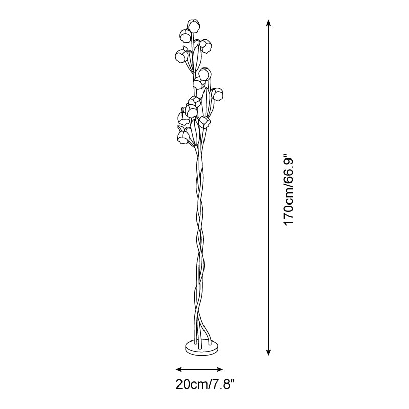 Seyra Flower Vloerlamp