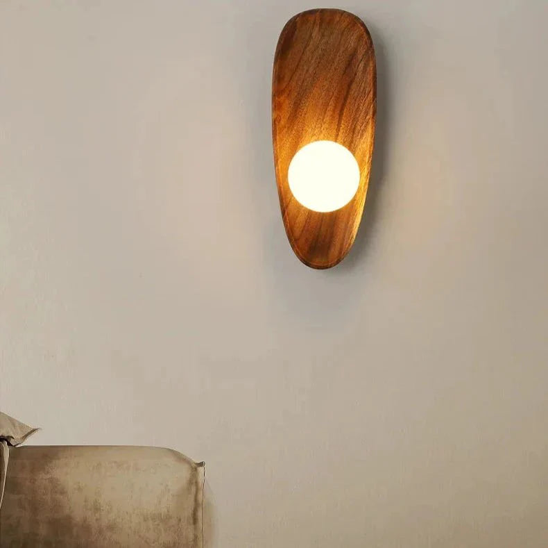 Oza Houten Wandlamp