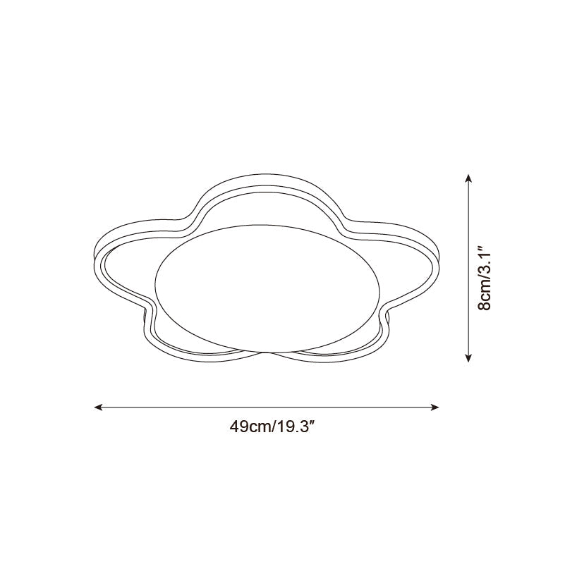 Stervorm Natuursteen Plafondlamp
