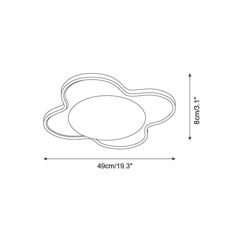 Stervorm Natuursteen Plafondlamp