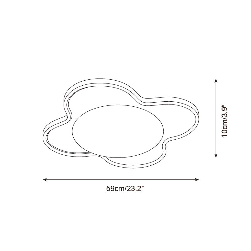 Stervorm Natuursteen Plafondlamp