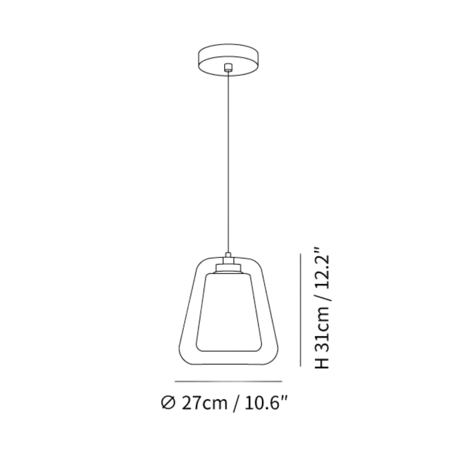 Lampada a sospensione Lociendo