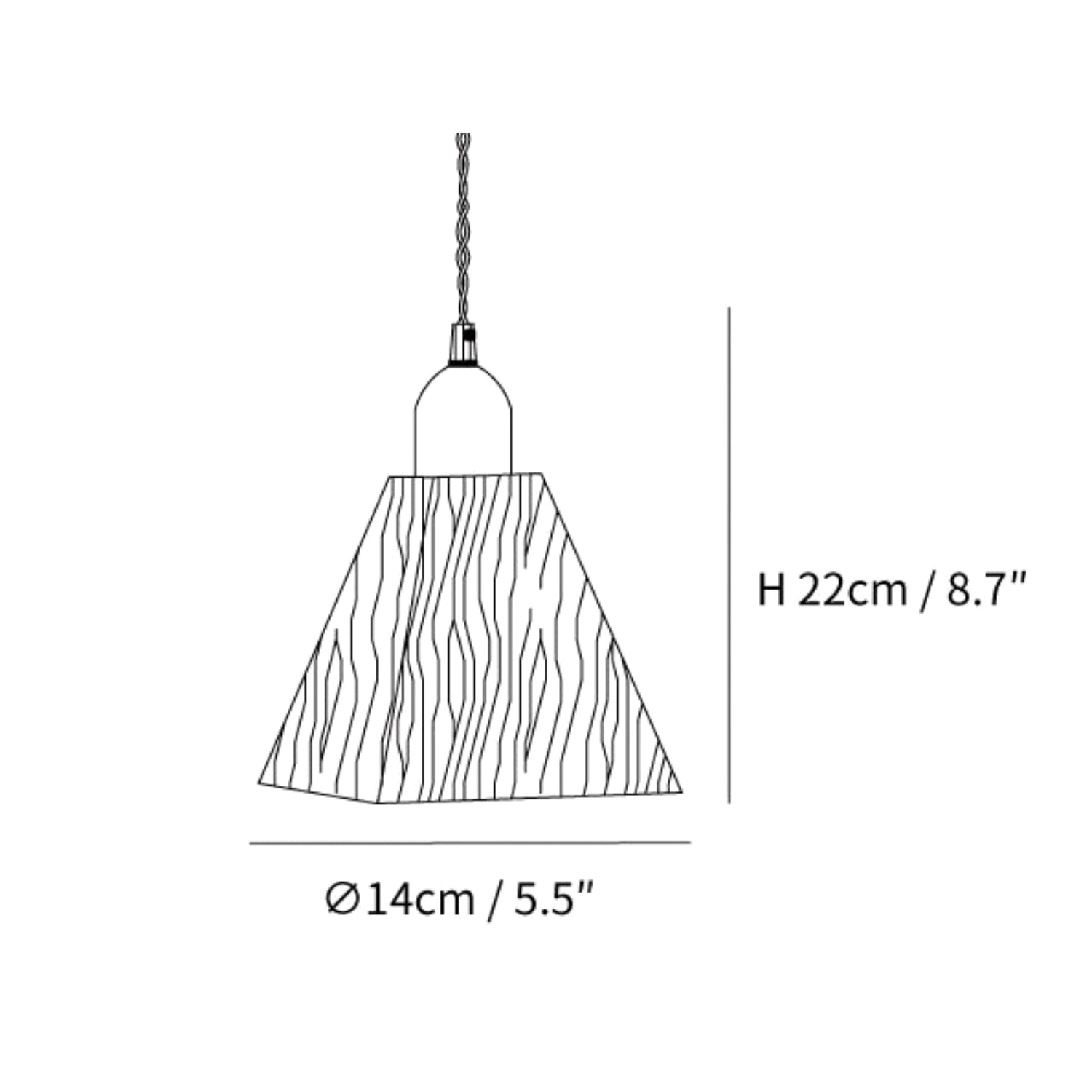 Lampada a sospensione Lyves