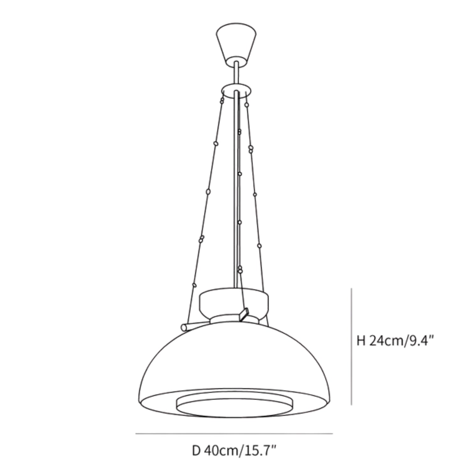 Lampada a sospensione Meliscy