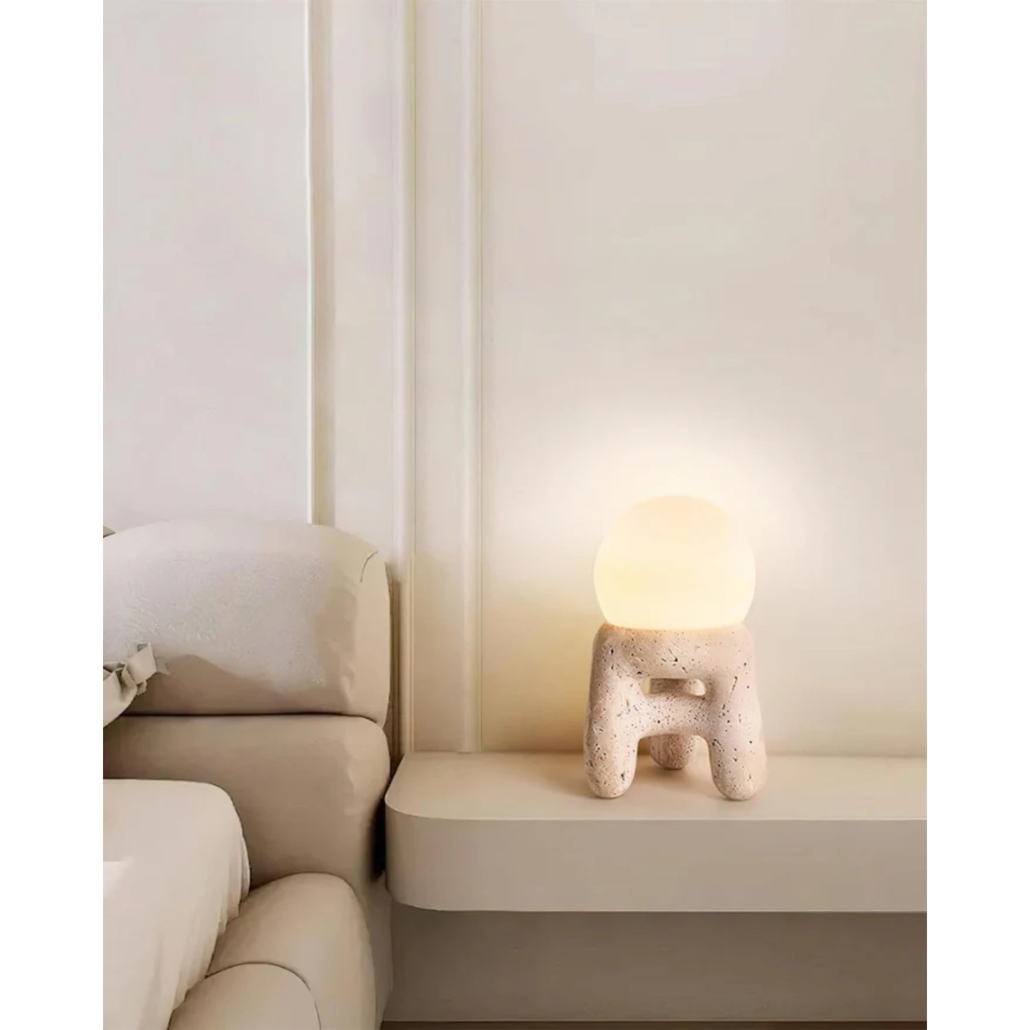 Krukvorm Natuursteen Tafellamp