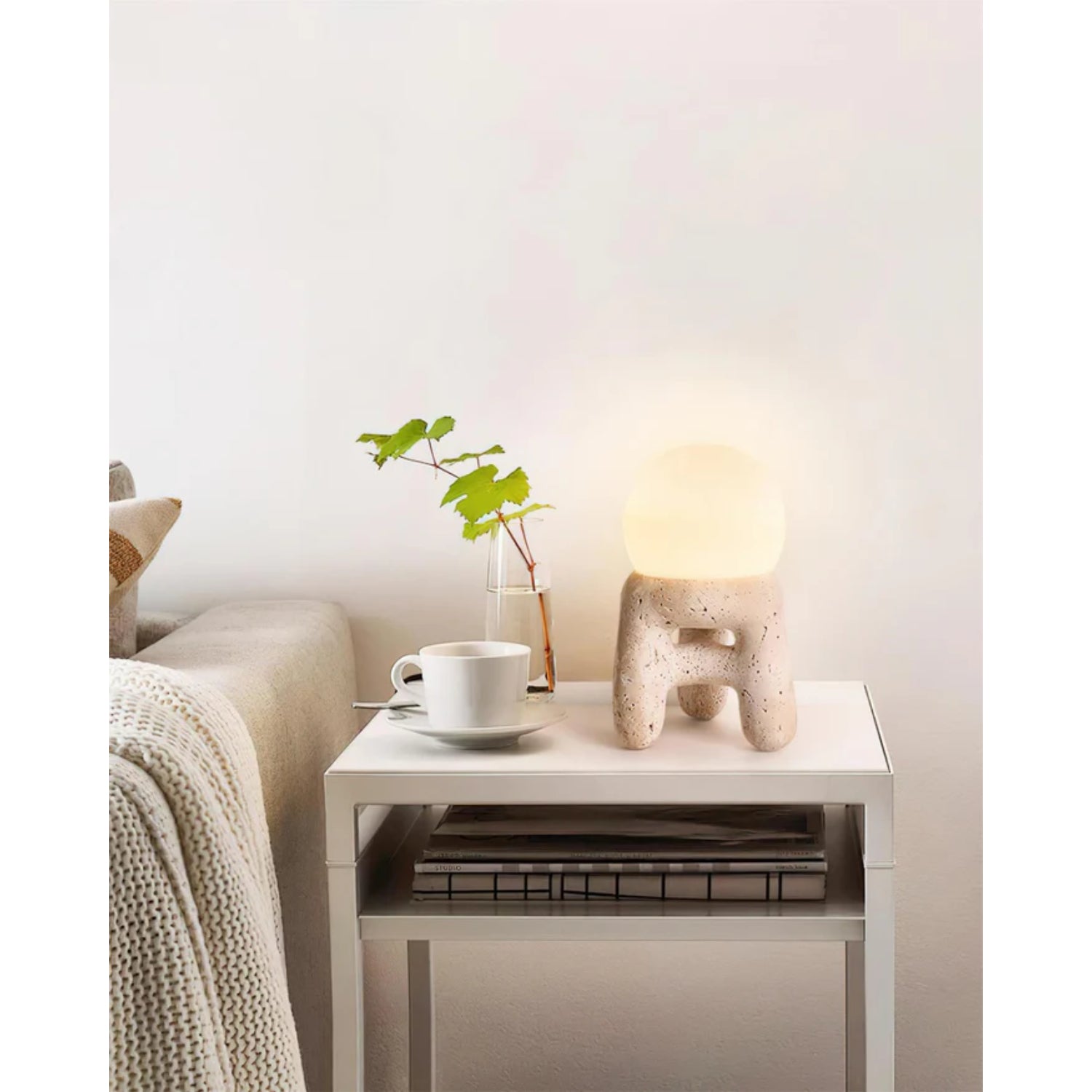 Krukvorm Natuursteen Tafellamp