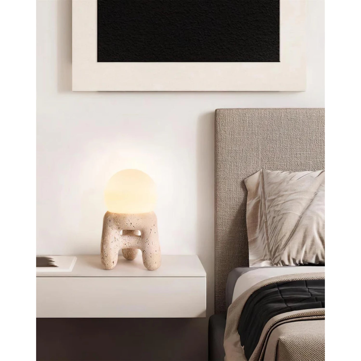 Krukvorm Natuursteen Tafellamp