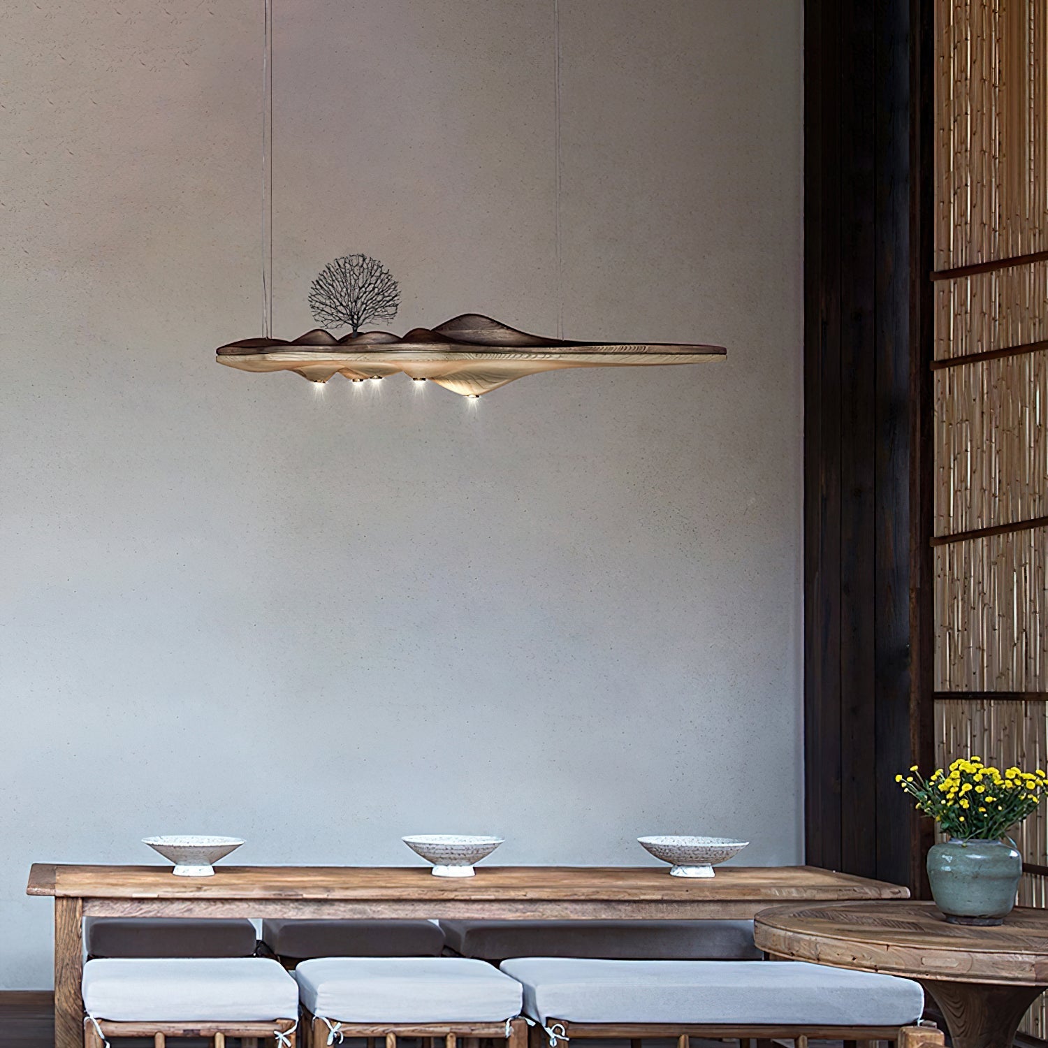 Merocone Houten Hanglamp