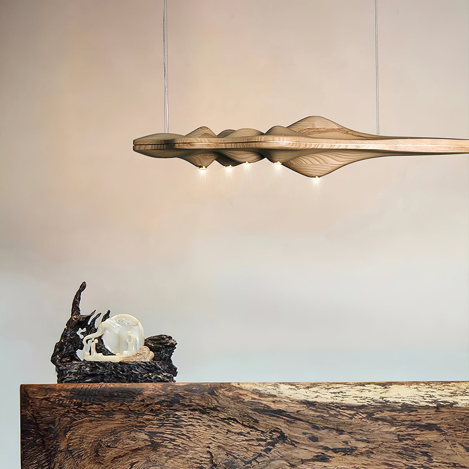 Merocone Houten Hanglamp