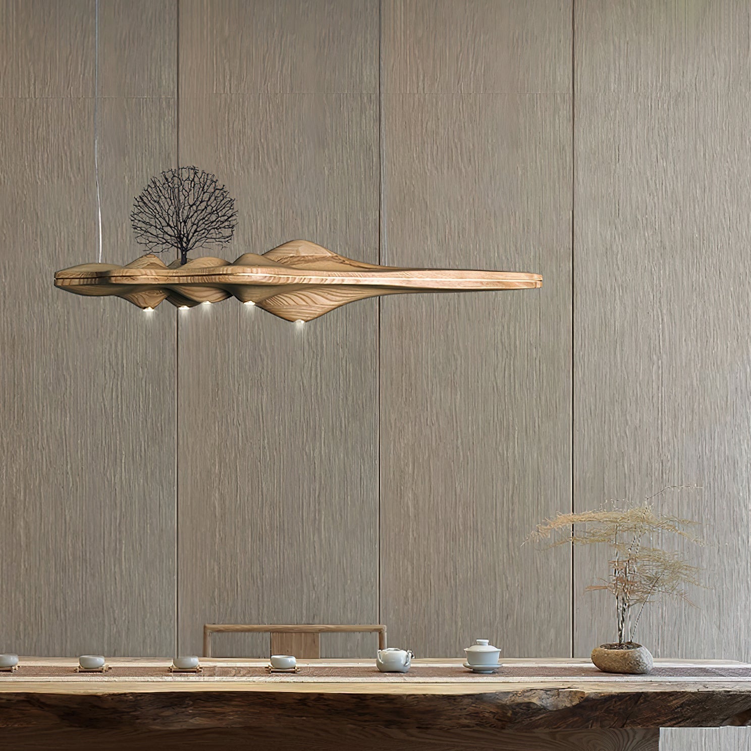 Merocone Houten Hanglamp