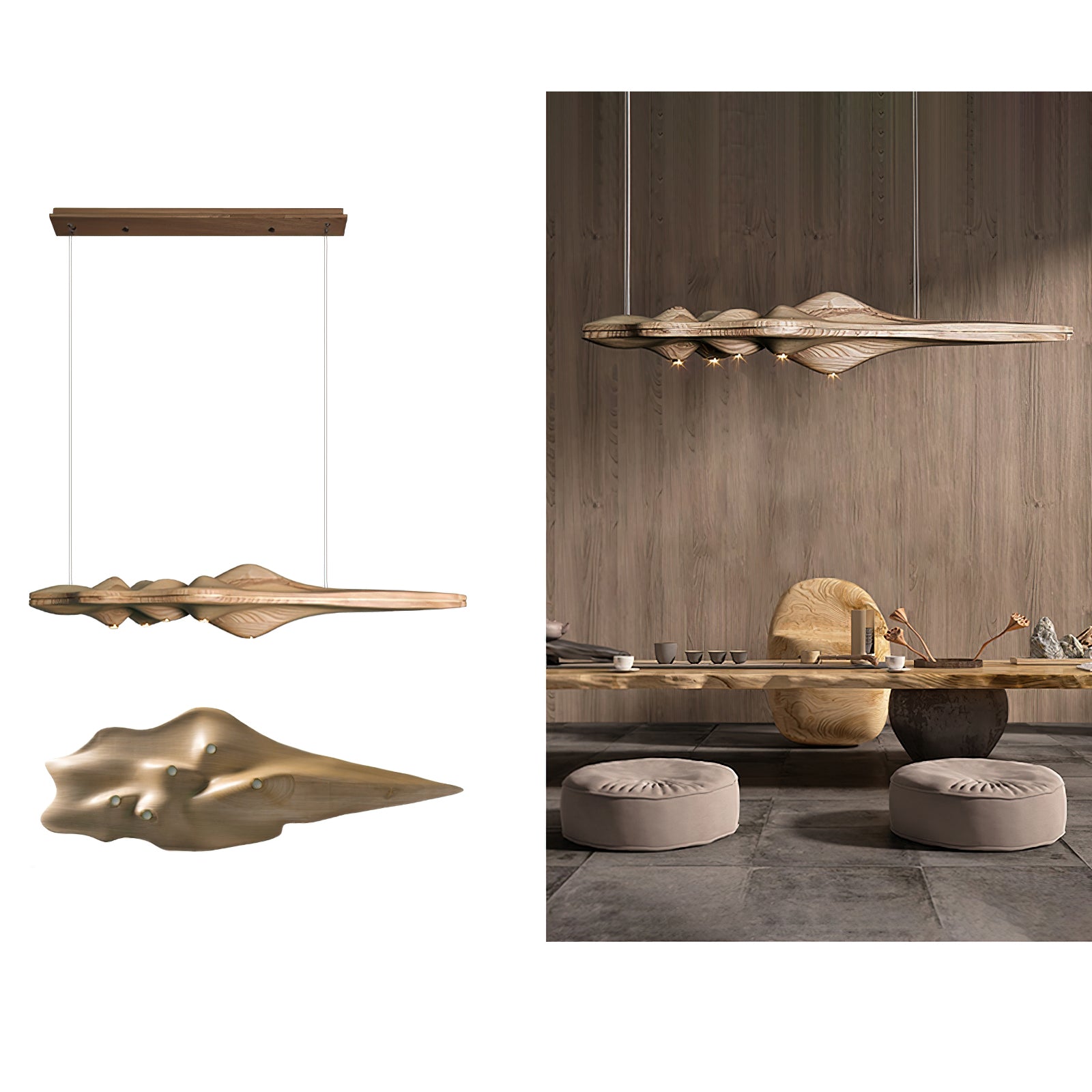 Merocone Houten Hanglamp