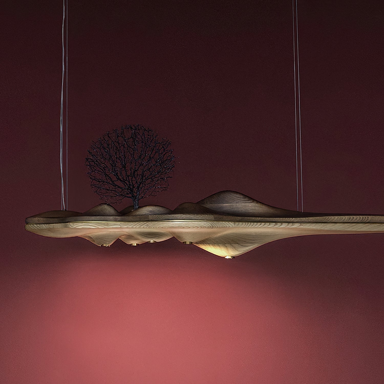 Merocone Houten Hanglamp