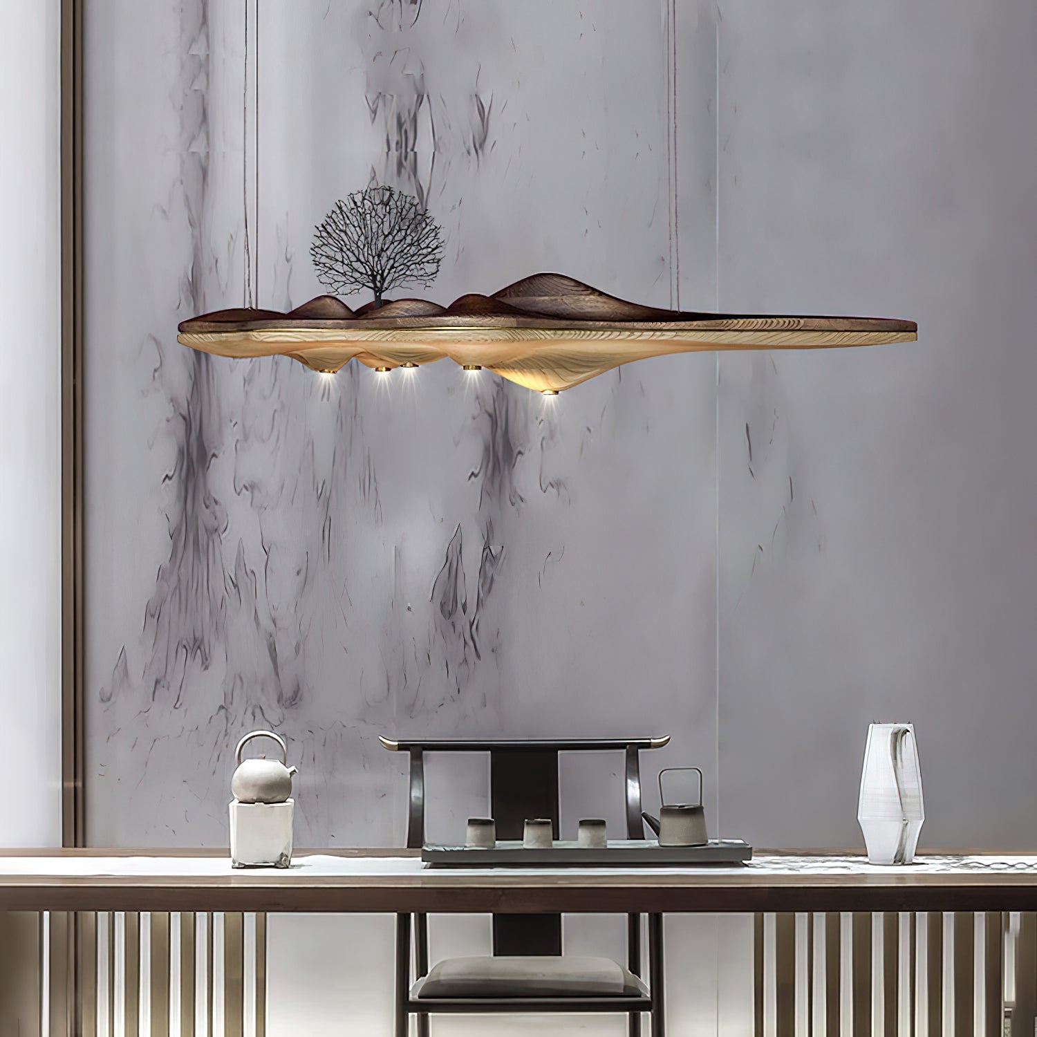 Merocone Houten Hanglamp