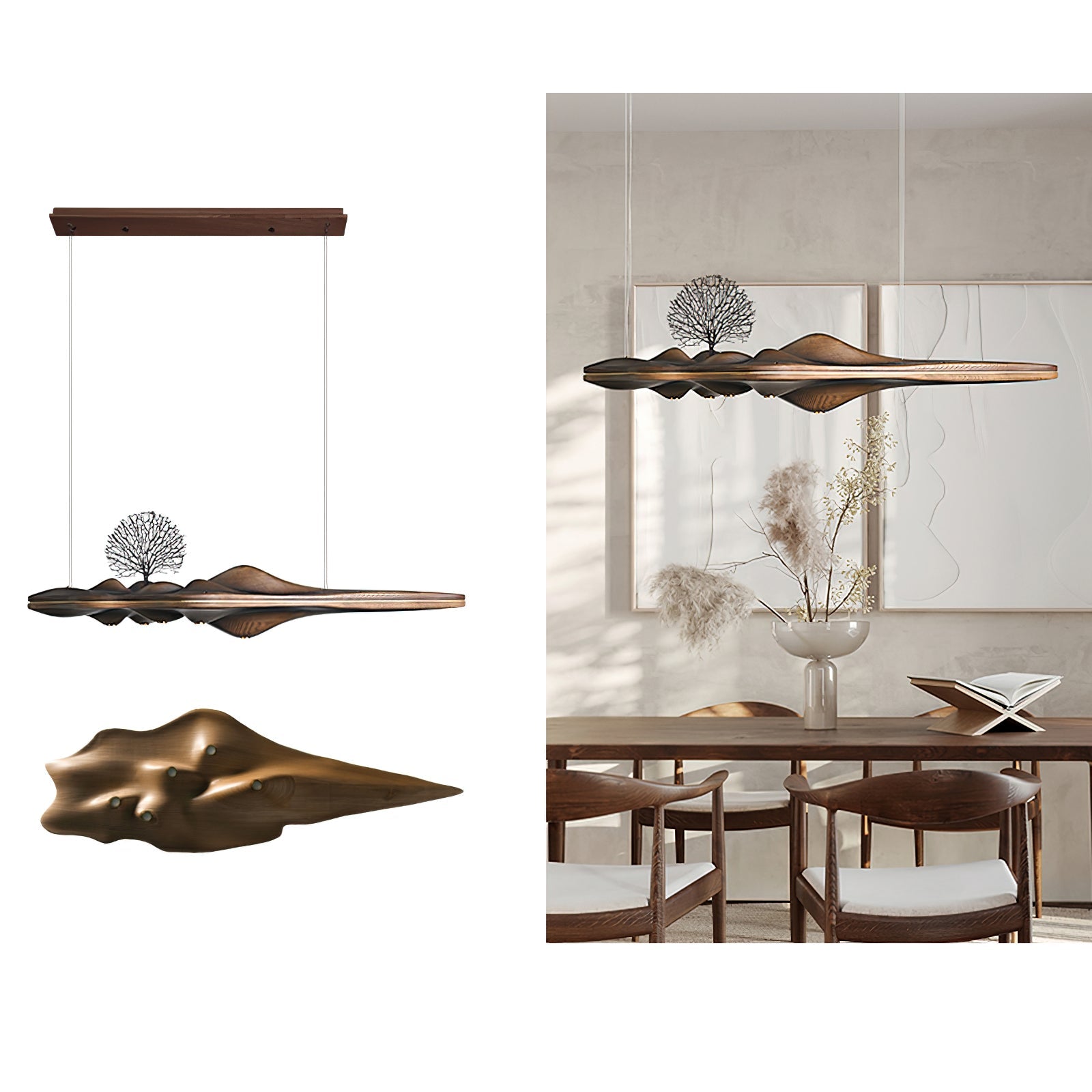 Merocone Houten Hanglamp