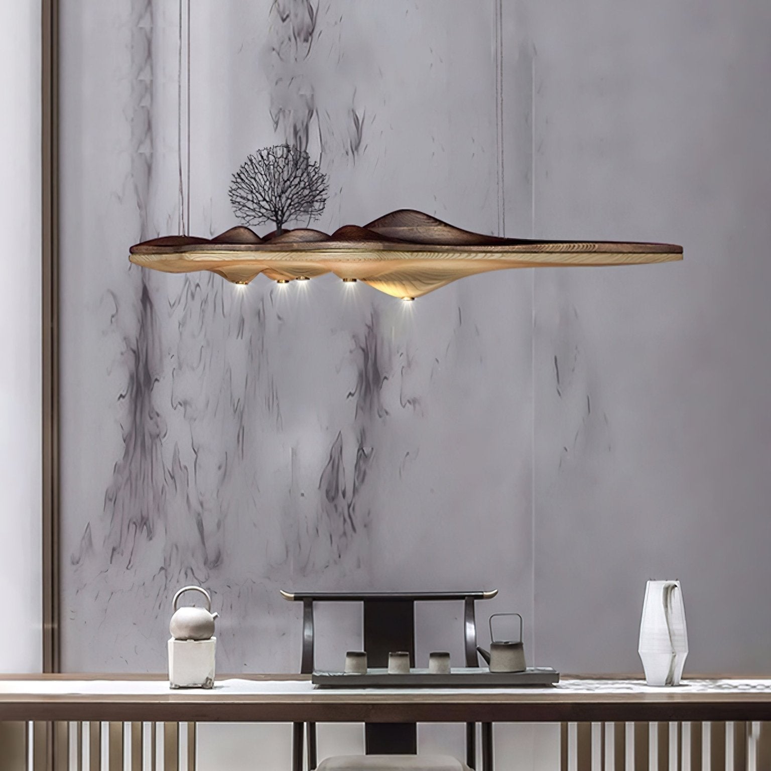 Merocone Houten Hanglamp