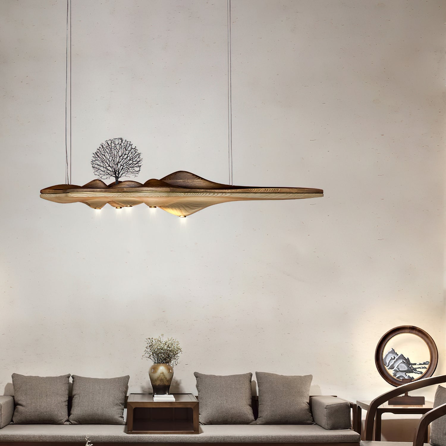 Merocone Houten Hanglamp