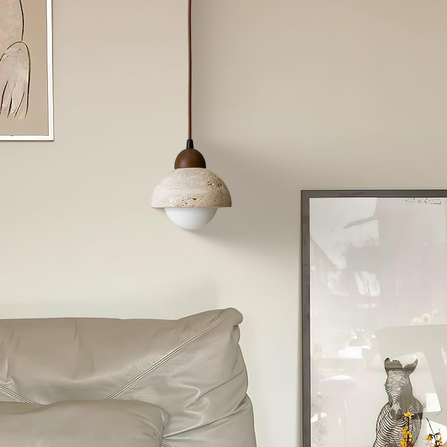 Delvoro Travertijn Hanglamp