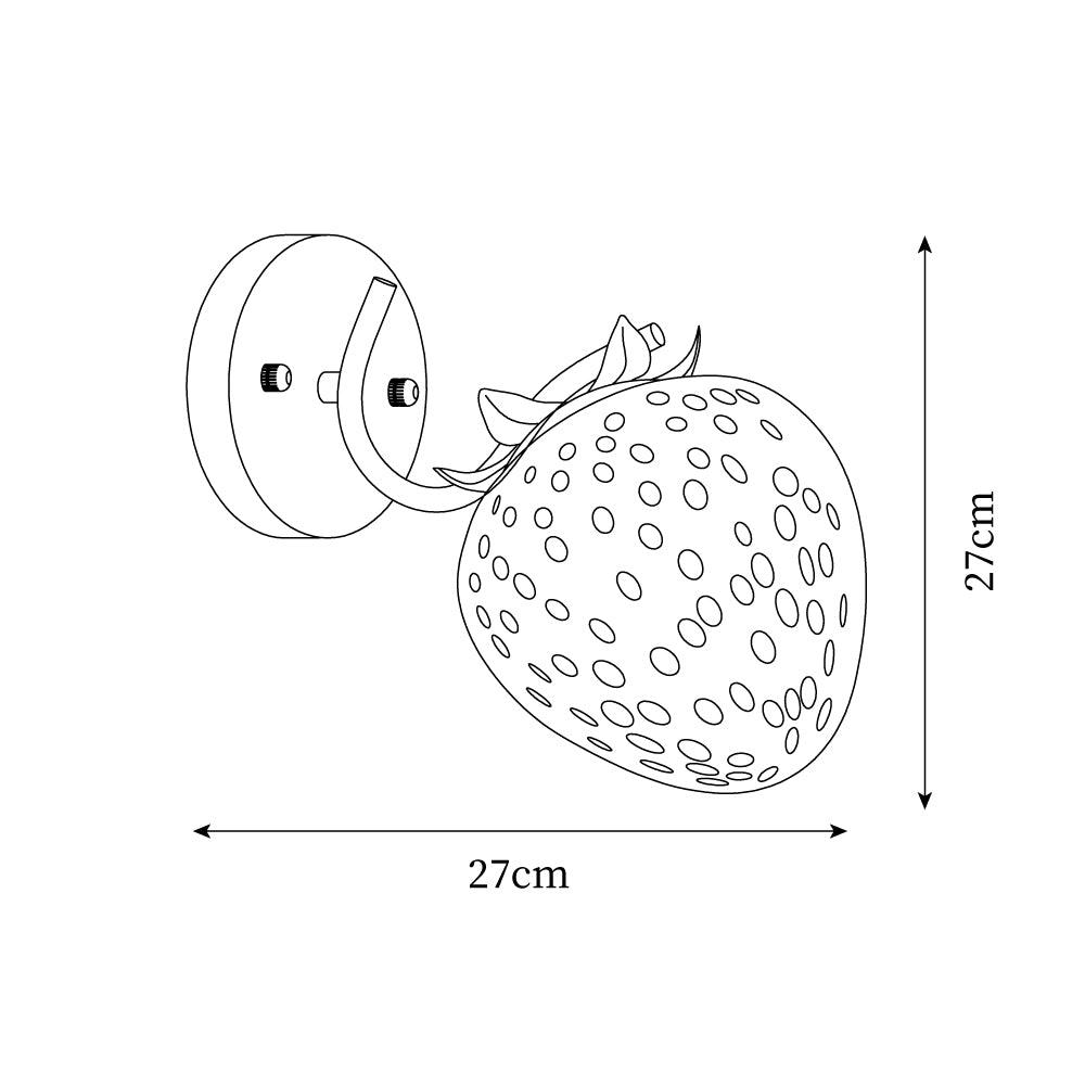 Liso Aardbei Wandlamp