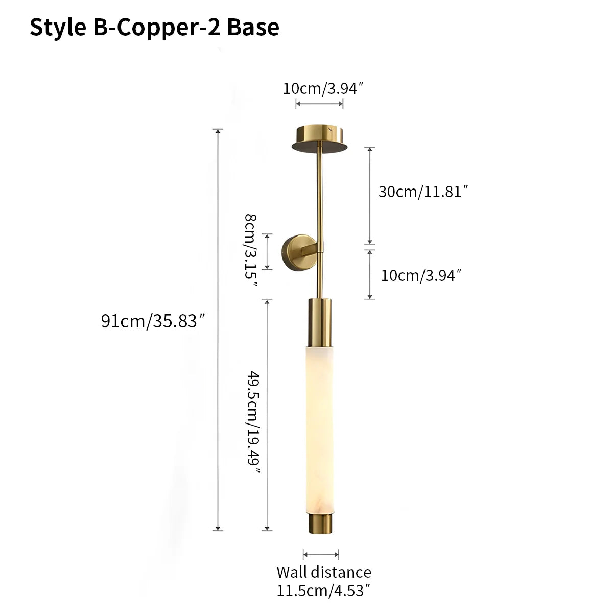 Soreli Albast Wandlamp
