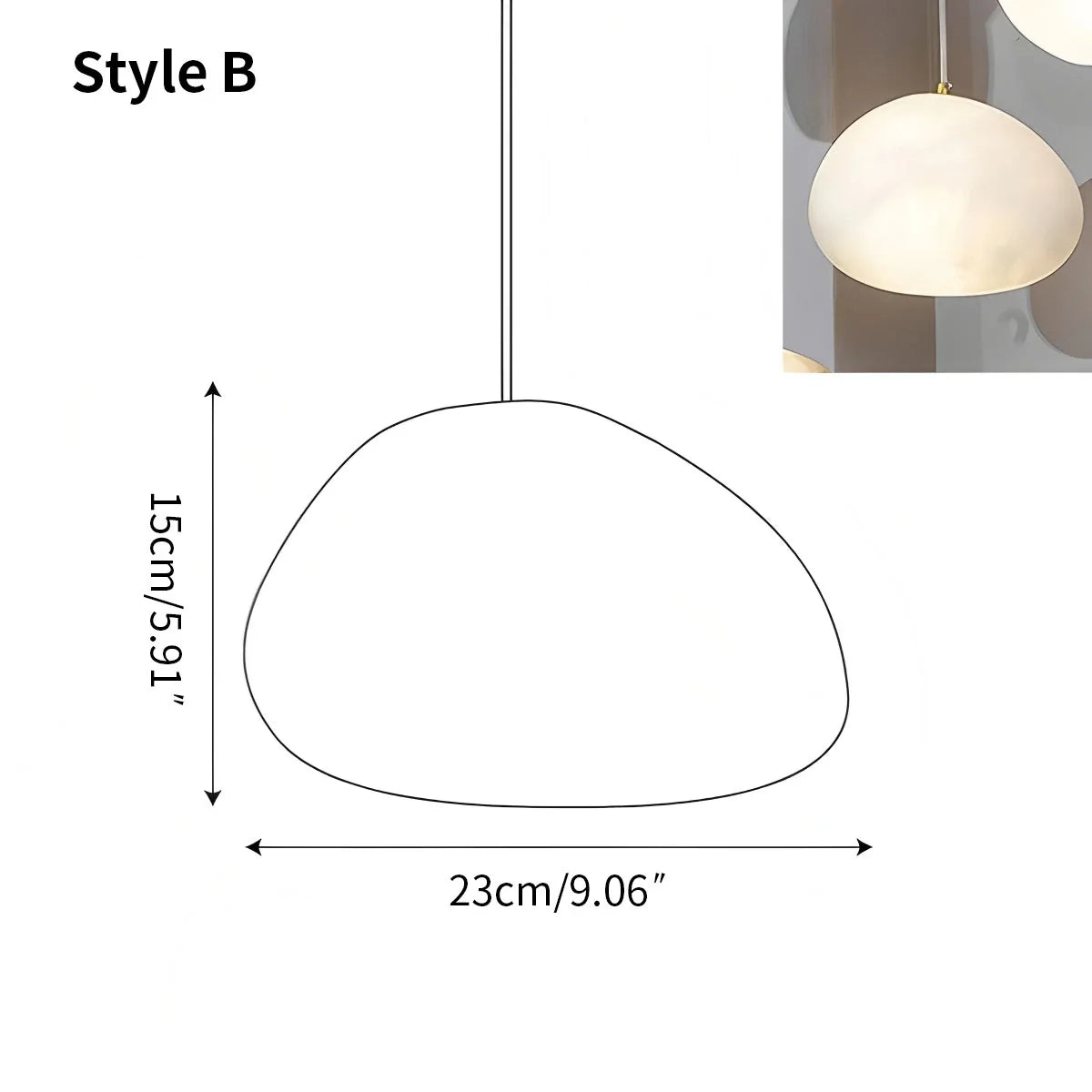 Vonaro Rivierkiezel Hanglamp