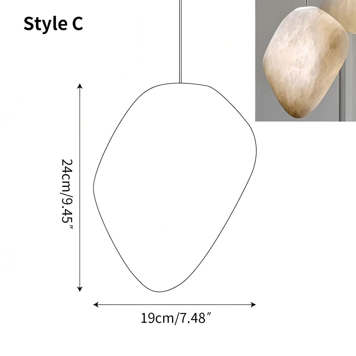 Vonaro Rivierkiezel Hanglamp