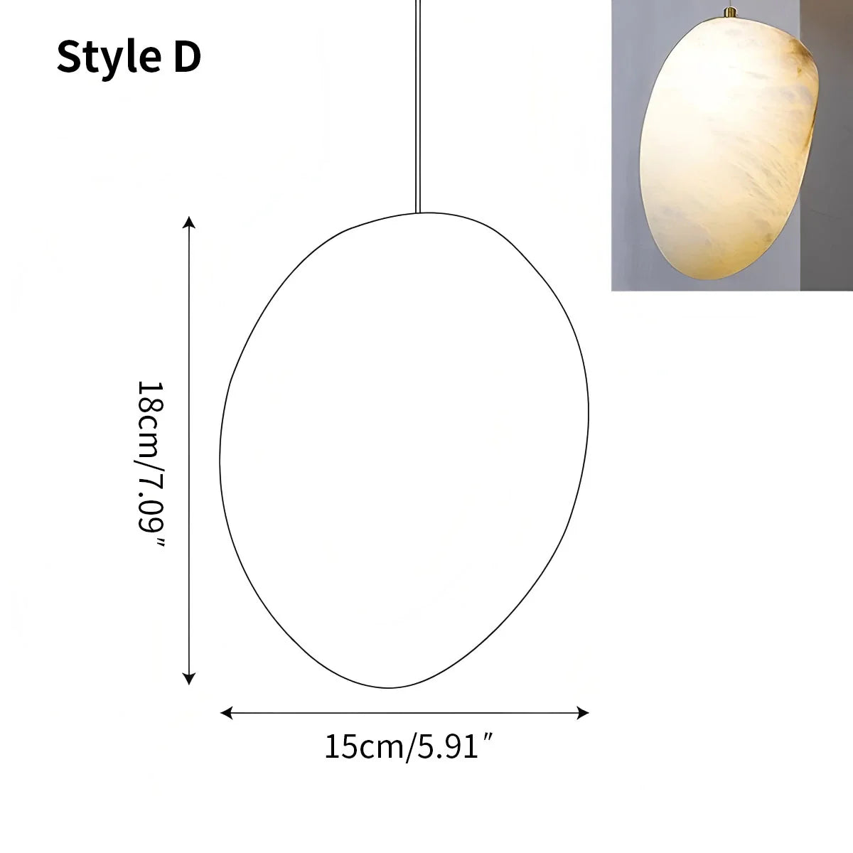 Vonaro Rivierkiezel Hanglamp