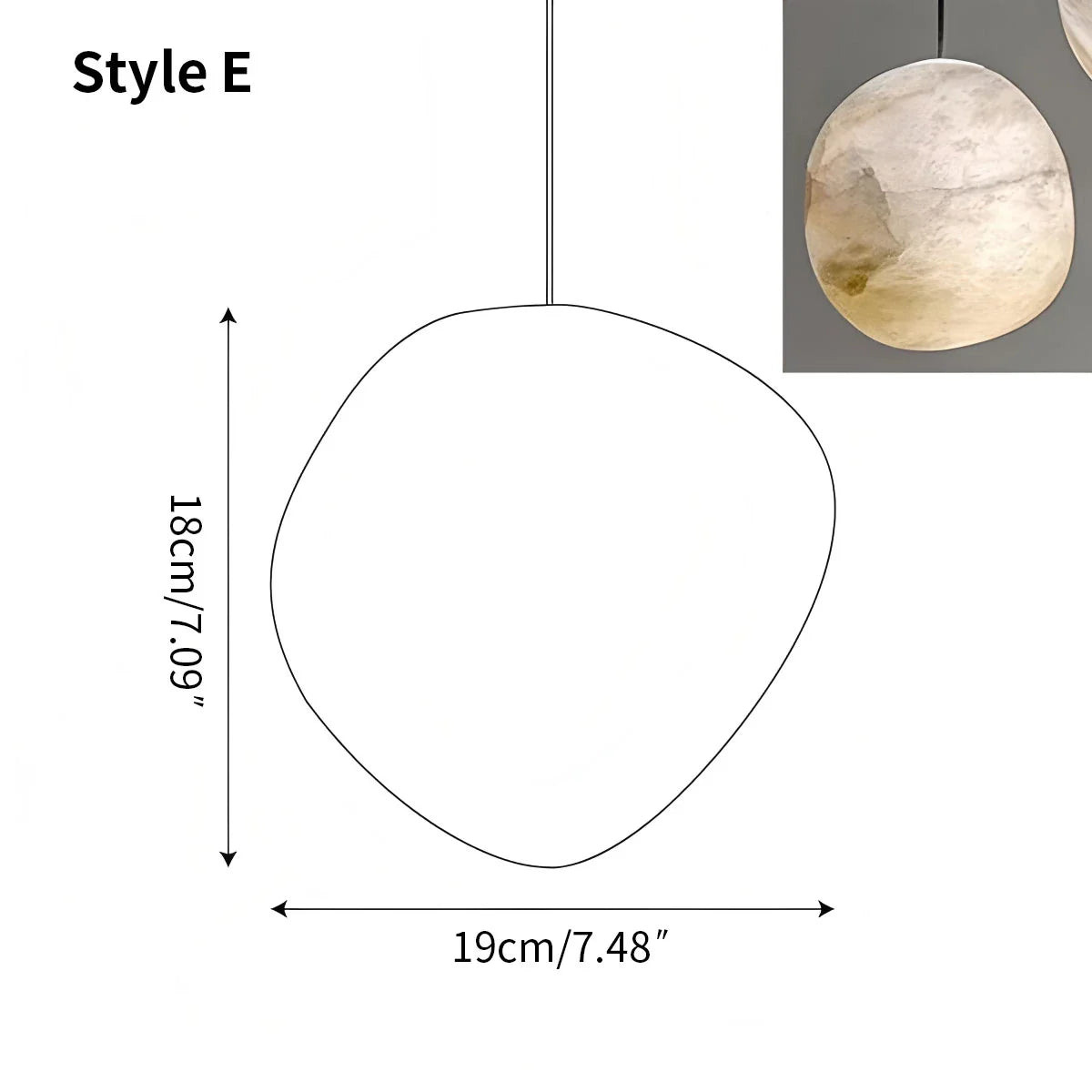 Vonaro Rivierkiezel Hanglamp