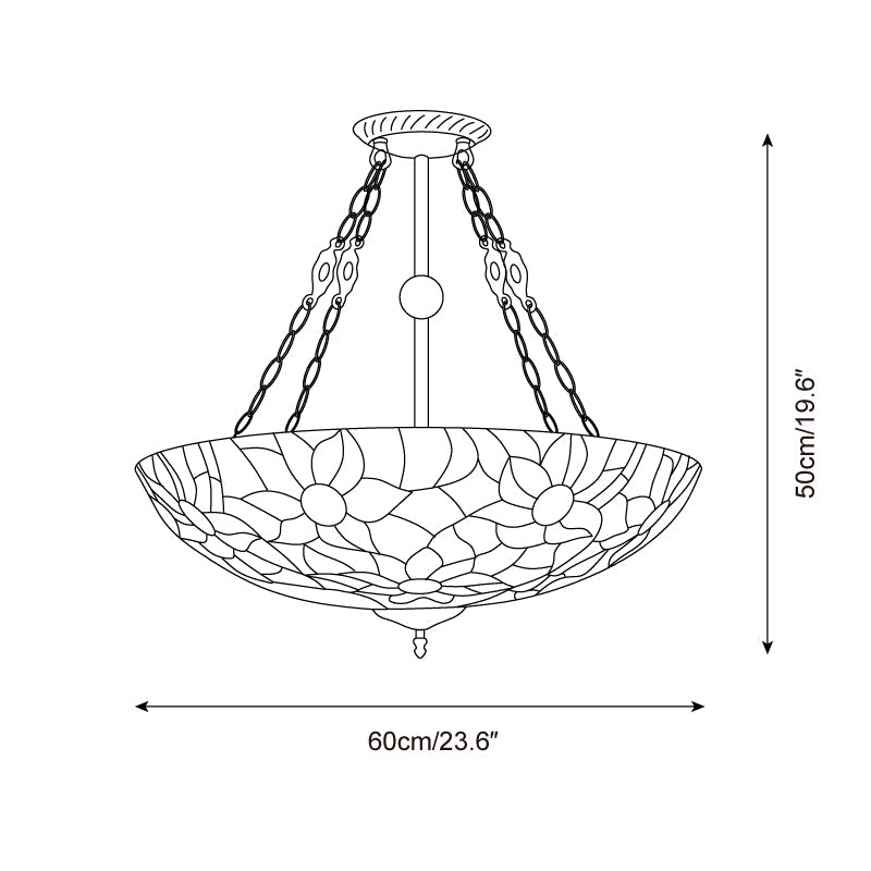 Lenna Tiffany Plafondlamp