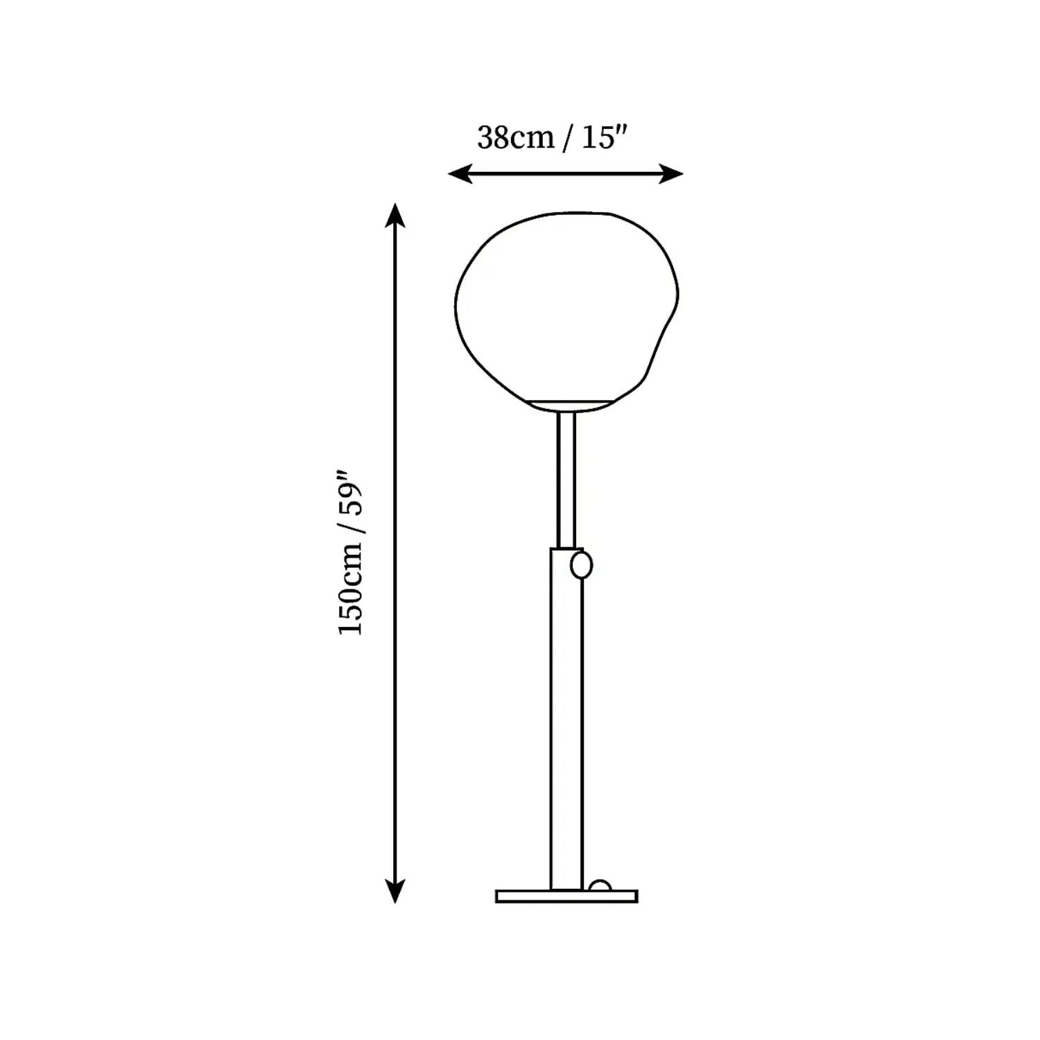 Lampada da pavimento Syrlion Orb