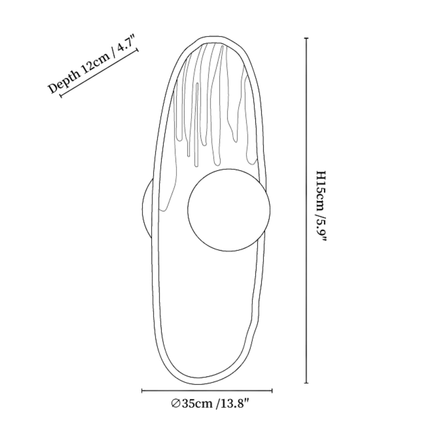 Lampada da parete Swinsca
