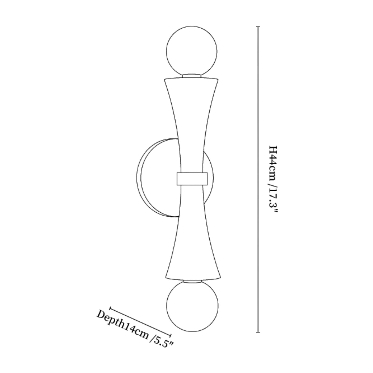 Obelize Duo Natuursteen Wandlamp