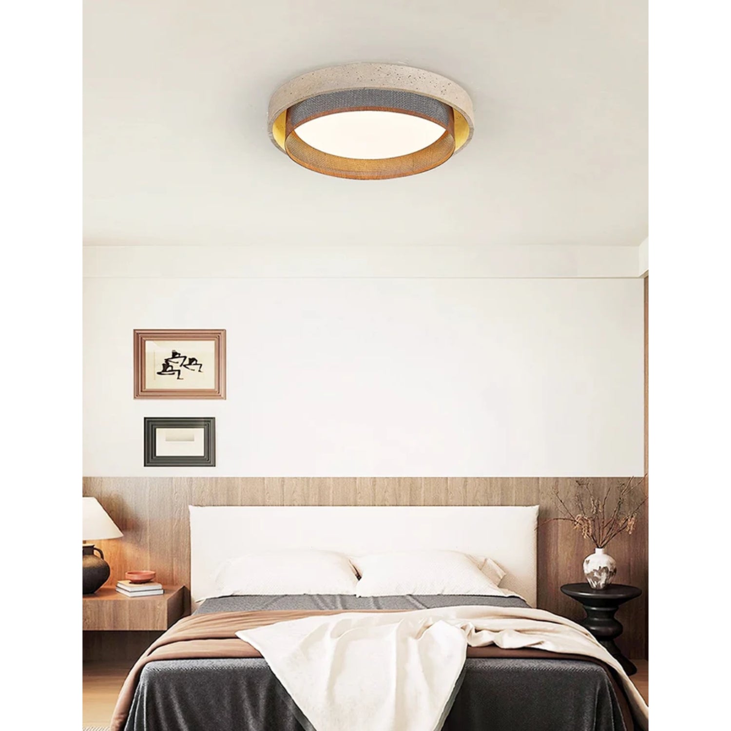 Foagane Natuursteen Plafondlamp