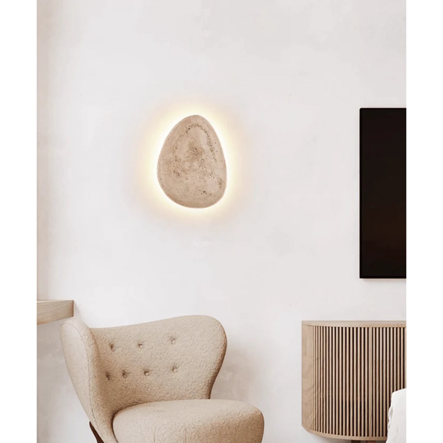 Tarovo Natuursteen Wandlamp